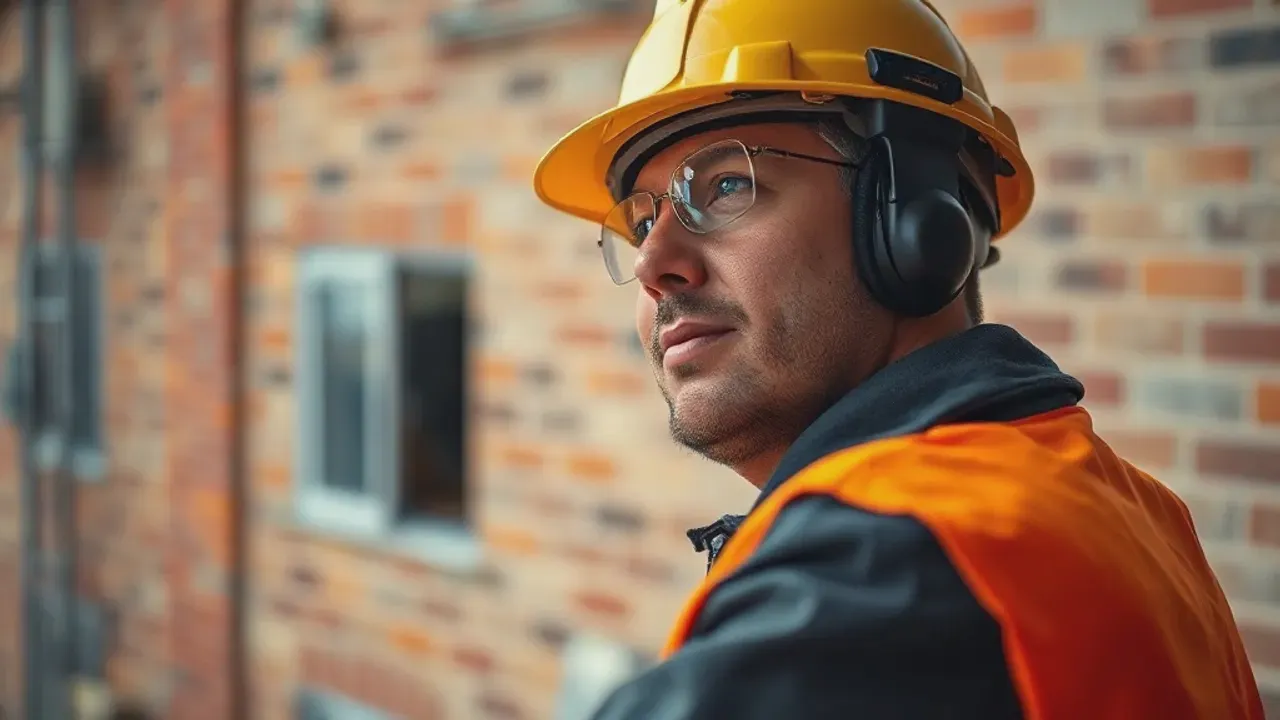 A professional carrying out Bury building projects near Manchester